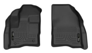 Ford Taurus Floor Mats - Front - Husky Liners - X-act Contour Series - Black - `10-`19